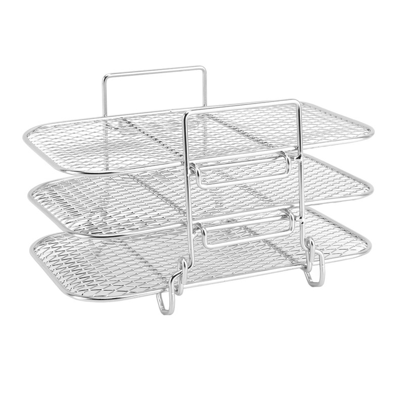 Fryer Rack 3 Layer Design Grill Rack Stainless Steel Dehydrator