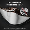 Leopard Steering Wheel Cover for Women, 15 Inch Leather, Brown