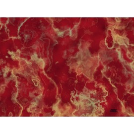 Rogue River Tactical Dark Red and Yellow Marbled Stone Pattern Textured Marble Art Kitchen Glass Cutting Board Modern Decorative Gift Abstract Wavy Contrast Design