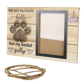 Dog Photo Frame, Pet Memorial Gifts, Sympathy Gifts for Loss of Dog, Wooden Photo Frame Gift for Pets Dog Cat Memory, Pet Remembrance Picture Frame, Picture Frames Condolence for Animal Lovers (B)