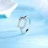 Generic Cartoon hello cat adjustable ring 2024 Charming kawaii, white