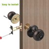 Gobrico Round Ball Style Door Knob Keyless Privacy Bedroom and