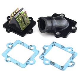 Area1 Replacement Membrane Block + Intake Manifold Set for Minarelli/China 2-Stroke Compatible with Aerox Neos Jog, Nova Motors RS Ultima GT Union Adly Her Chee F10 F12 F15