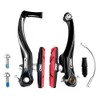 Chooee Bicycle V Brake, Aluminium V-Brake Brake Set, Black/Red