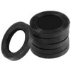 TA-VIGOR 6 Pcs Black Rubber Flat Washers, 24mm OD, 16mm