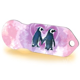 Einkaufswagenlöser ® Penguin/Shopping Trolley Opener - Includes 1 Year Key Finding Service/Shopping Trolley Token Removable/Pull Out Shopping Token/Metal Keyring / 1 Piece