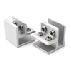 QWORK® Pack of 4 90 Degree Glass Holder Glass Clamp,