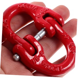 CHILDWEET Lifting Connection Buckle Safety Chain Extension Tow Hitch Connector Tow Truck Connector for Towing Link Chains Connectors Heavy Duty Chain Steel Connecting Link Chain Link Trailer