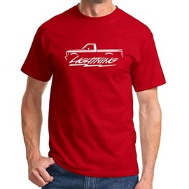 1993 1994 1995 Ford SVT Lightning F150 Truck Classic Outline Design Print Tshirt XX-Large red