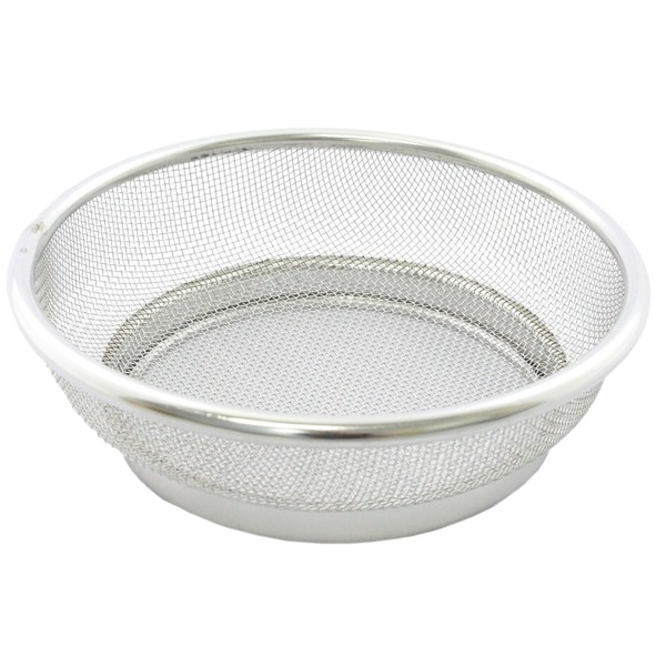 colander shallow type 17cm 18-8 stainless steel made in japan