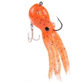 East Rain Artificial Octopus Swimbait with Skirt Tail Lingcod Rockfish Jigs for Saltwater Fishing Big Game (PVC,3.54/7.87/9.45inch,0.81/6.35/9.88oz,Multi-Colors Option)