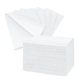 AOVNA AOVNA 30 Pieces Disposable Dental Bids Waterproof Scarf Towel Patient Bibs (white)