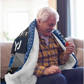 Grandad Gifts, Birthday Gifts for Grandad, Grandad Birthday Gifts, Gifts for Grandad, Best Grandad Gifts from Grandchildren, Great Grandad Present Christmas Fathers Day, Grandpa Gift Blanket 150x130CM