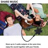 Typheoniks 5-Jack Audio Headphone Splitter for 3.5mm Devices Multi Earphone