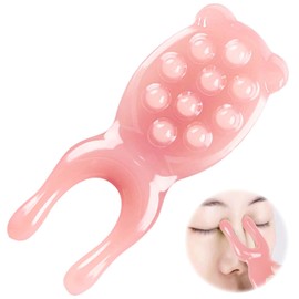 PAVIKE Cassa, Plate, Scalp Massage, Arm Massage, Nose Heightening Goods, Improves Nose Muscles, Nostrils, For Faces, Flushing, Easy Operation, Convenient to Carry, For Travel, Pink for Home Use