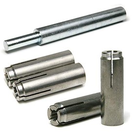 Stainless Steel Concrete & Stone Drop in Female Expansion Anchors with Setting Tool 3/4"-10 x 3-1/8" Qty 10