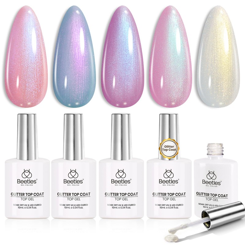 beetles Gel Polish Glitter TopTop Coat Nail Polish -TC031