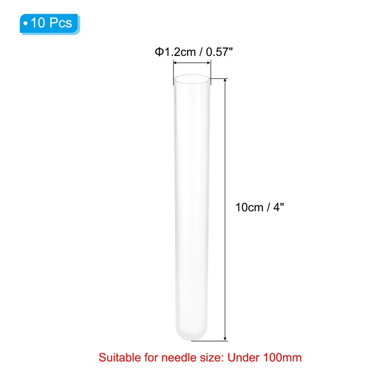 PATIKIL 4" Length Plastic Sewing Needle Storage Holder, 10 Pcs
