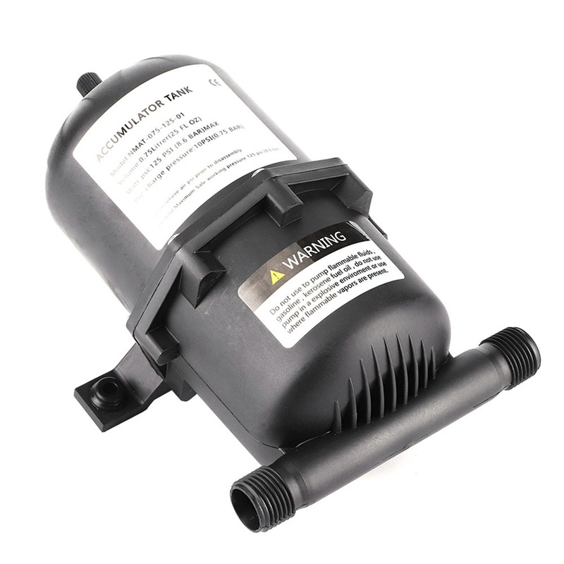 Accumulator Pressure Tank Water Pump Flow Control 0.75 L 125PSI
