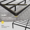 Liians Queen Size Floating Bed Frame with USB Charging Station
