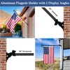 NQ 6 FT Flag Pole for Outside House with Eagle