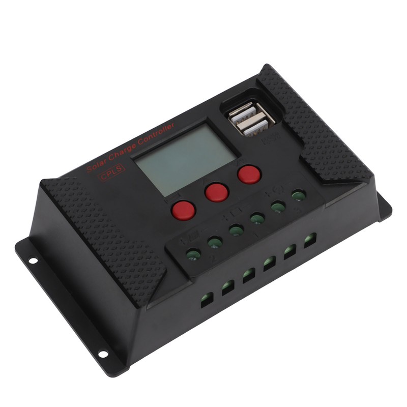 LCD PWM Solar Charge Controller 12V 24V Automatic Recognition Solar
