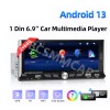BCSMMCAR 1 Din Car Radio Multimedia Player GPS Navigation Mirror