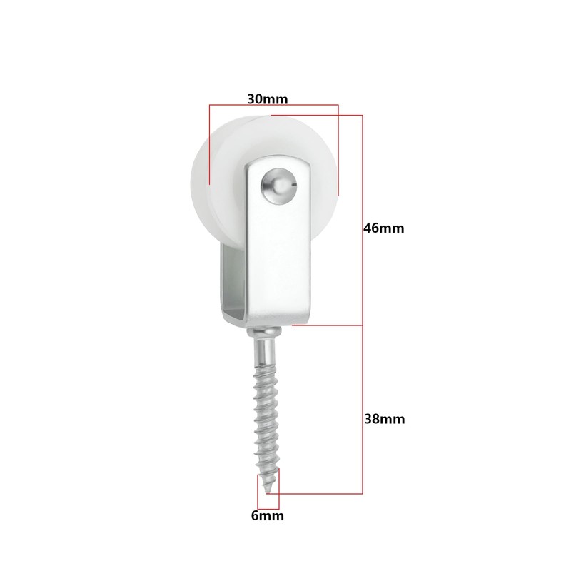 Create idea 10Pcs 30mm Pulley Rope Nylon Hanging Pulleys Clothesline