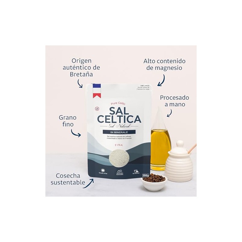 Sal Celtica | Celtic Salt | 84 Minerales | Electrolitos