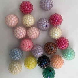 【B197】Mixes of six different fancy beads including square beads, round beads, and mouse:_JPM1627015  18mm 20pcs