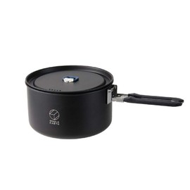 Whole Earth Nomad Pot BK WE23DJ72 Cookware, Aluminum Pot, Kitchen, Outdoor, Camping (Black/FF/Men's, Lady's, Jr)