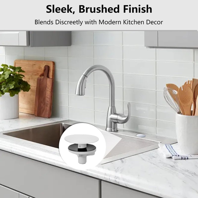 ZGGAZCA 4Pcs Sink Hole Cover Plastic Faucet Caps Kitchen Plug