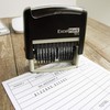 ExcelMark 13 Band Self-Inking Number Stamp - 2" x 1/4"