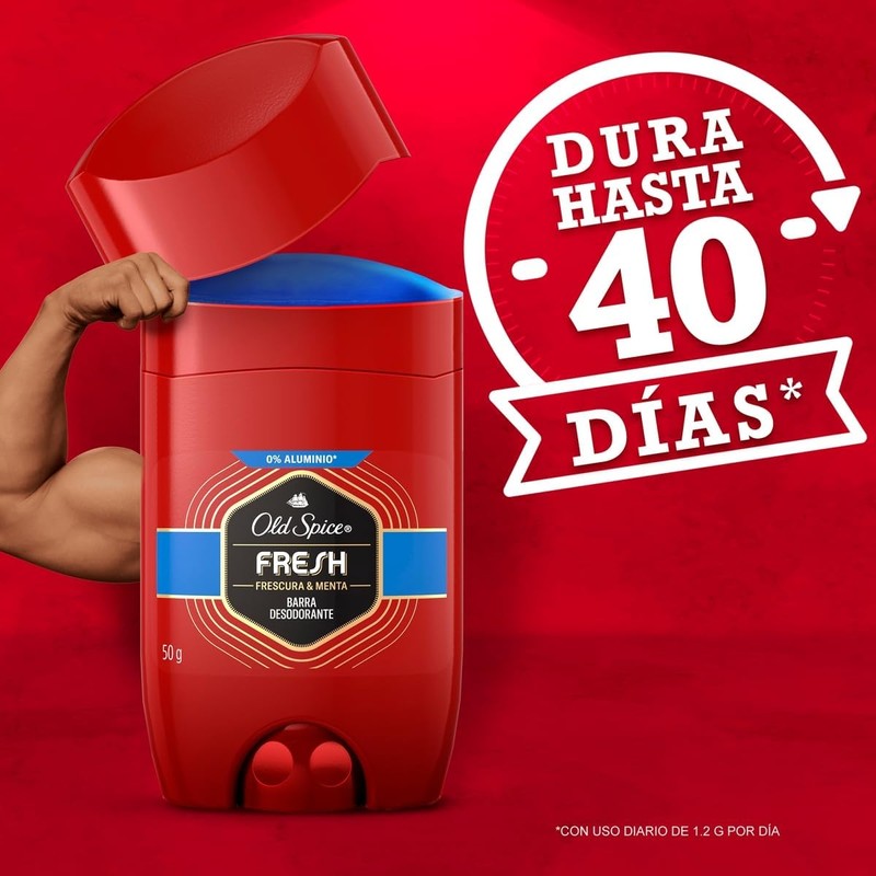 Old Spice Desodorante en barra para hombre Fresh 50 g