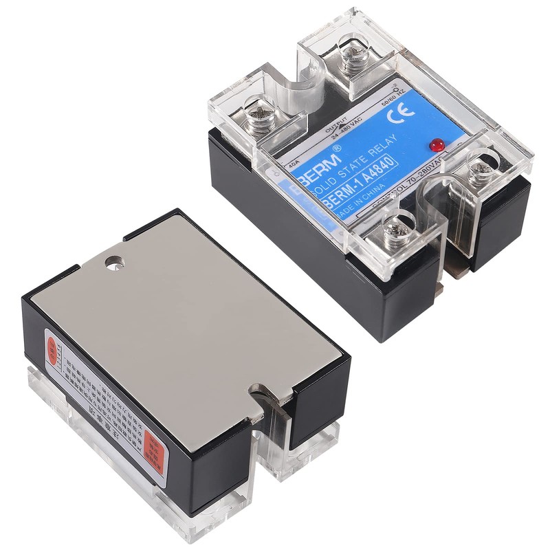 DWEII 2 PCS State Relay,Solid State Relay SSR-40AA AC to