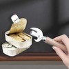 CVNRCLP 3 Pics Ergonomic Safe Manual Metal Can Opener -