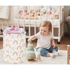 TIBAOLOVER Rainbow Kids Laundry Basket Baby Hamper Rainbow Toy Storage