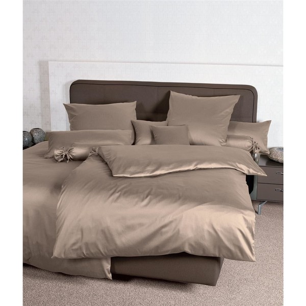 Janine Mako Satin Bed Linen, Plain Colours, 40 cm x