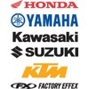 Factory Effex Die-Cut Sticker (3ft / Yamaha) (Black)