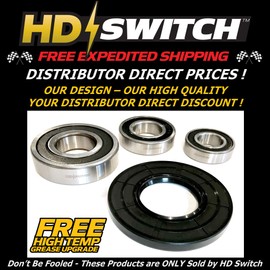 (1 Kit) Front Load Washer Tub & Spinner Rebuild Kit Replaces Amana & Whirlpool Models NFW7500VM00, NFW7500VM01, NFW7500VW00, NFW7500VW01 w/High Temp Grease Upgrade - HD Switch