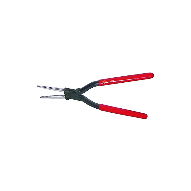 Stubai 281001 Tinsmith's Round Nose Pliers with Box Joint/Toothing, Multi-Colour,