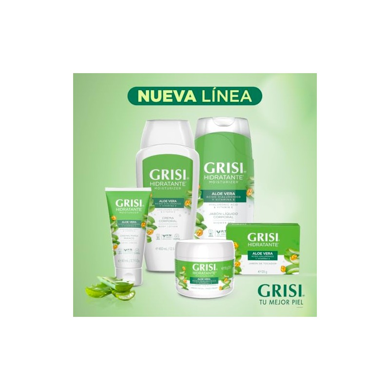 GRISI Crema para Manos con Aloe Vera y Ácido Hialurónico