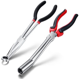 Leriton 2 Pack Spark Plug Wire Removal Tool Kit Includes Spark Plug Boot Removal Tool and Pliers Pulling Tool,wire Puller Removal Tool Pliers(Black)