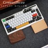 CrweanWcee Wrist Rest, Palmrest, Separate Type, Wooden, Natural Wood, Left