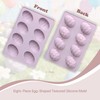 8 Cavity Easter Egg Silicone Mold (2Pack)