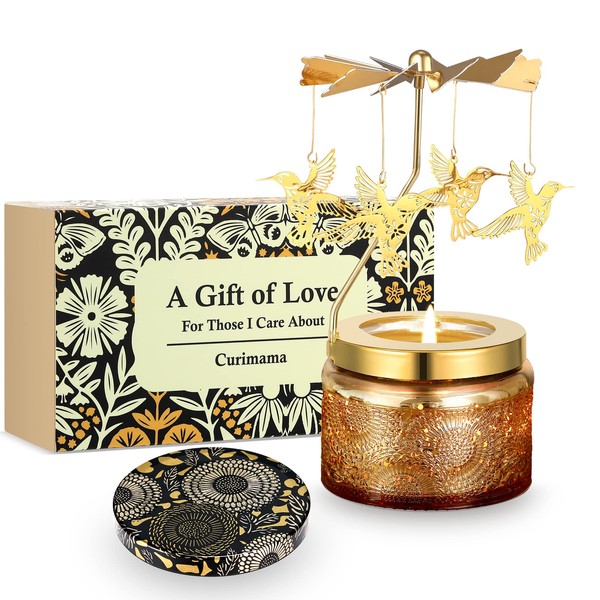 Hummingbird Gifts for Women,Rotating Candles for Mom,Unique Candles Gifts for Her,Scented Candle for Birthday,Anniversary,Christmas,Thanksgiving,Gifts for Women Who Want Nothing