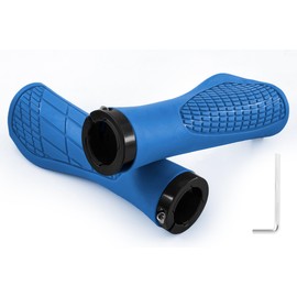 MAJOYLIFE Bicycle Grips 22 mm, Ergonomic Handlebar Grips for MTB, BMX, Scooter, Road Bike (Blue)