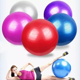 가정 요가 체육관 헬스 보급형 짐볼 펌프 포함 [레드] Home Yoga Gym Health Economy Gym Ball with Pump Included [Red]