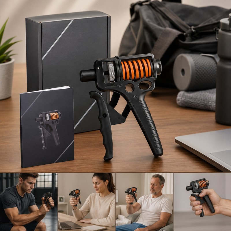 Adjustable Hand Grip Strengthener 5–165 kg – Heavy Resistance Gripper