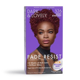 SoftSheen-Carson SoftSheen-Carson Dark and Lovely Fade Resist Rich Conditioning Hair Color, Permanent Hair Color, Up To 100 percent Gray Coverage, Brilliant Shine with Argan Oil and Vitamin E, Berry Burgundy